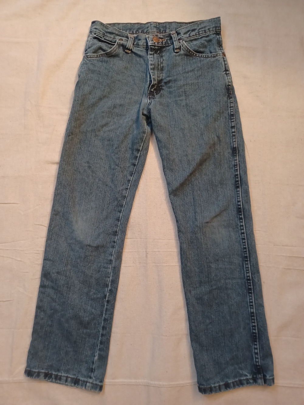 Wrangler Blue Straight-Leg Jeans Boys Size 14 Regular - Picture 2 of 11
